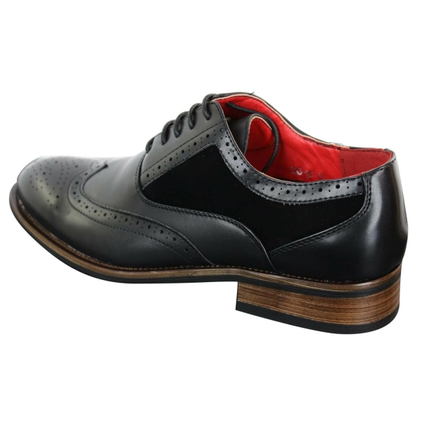 Mens Black Brogue Shoes