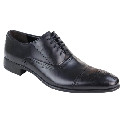 Mens Classic Black Brogue Shoes