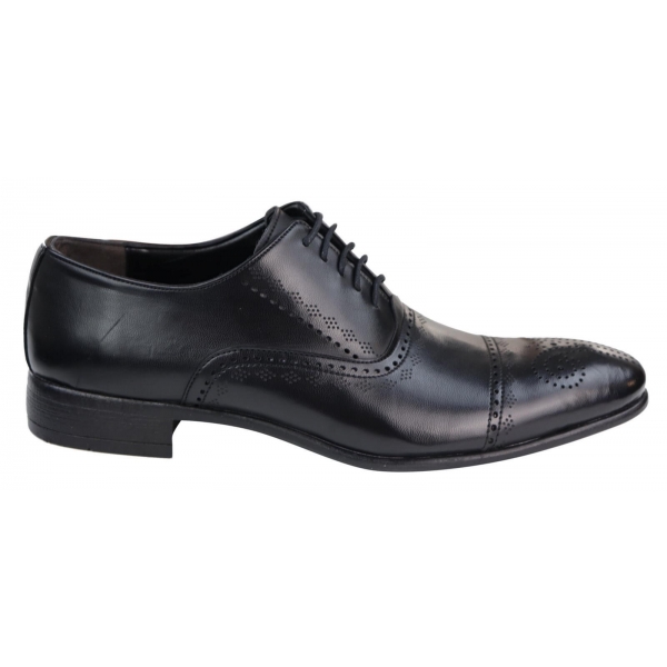 Mens Classic Black Brogue Shoes