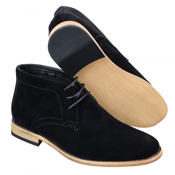 Mens PU Suede Ankle Boots