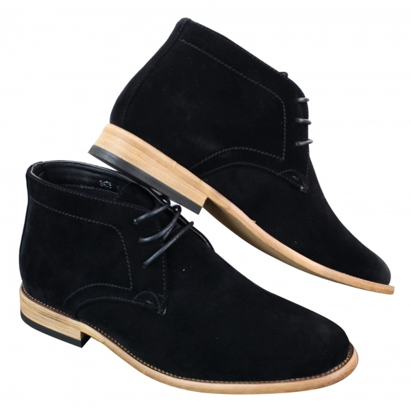 Mens PU Suede Ankle Boots