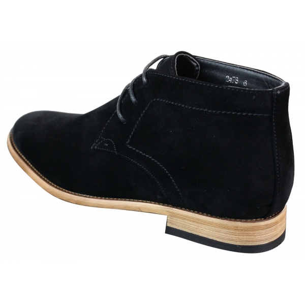 Mens PU Suede Ankle Boots