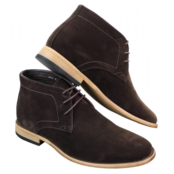 Mens PU Suede Ankle Boots