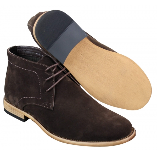 Mens PU Suede Ankle Boots