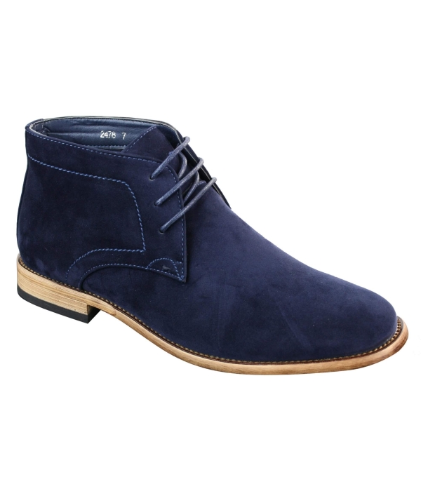 Mens PU Suede Ankle Boots