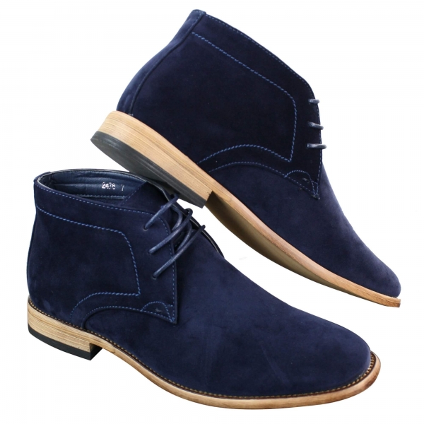 Mens PU Suede Ankle Boots