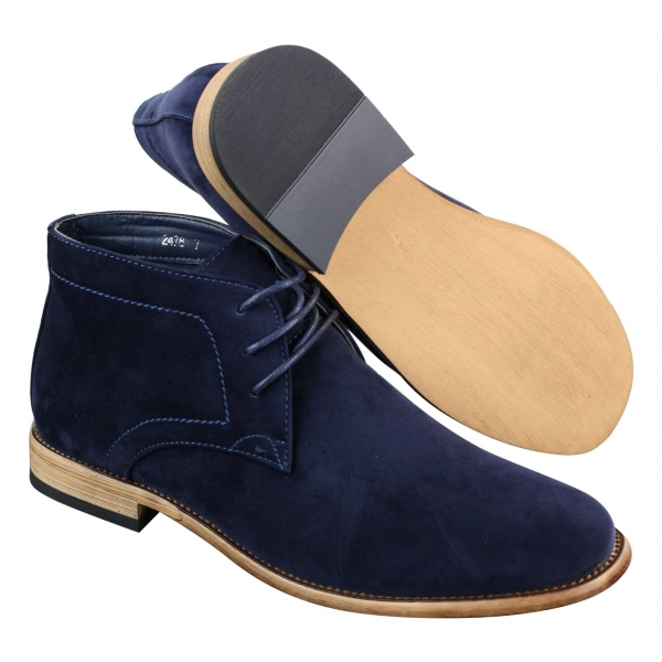 Mens PU Suede Ankle Boots