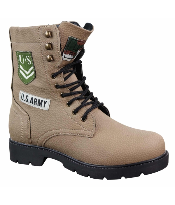 Mens U.S. Army Style Ankle Boots