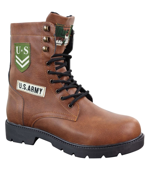 Mens U.S. Army Style Ankle Boots