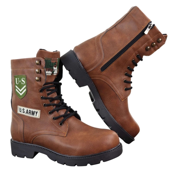 Mens U.S. Army Style Ankle Boots