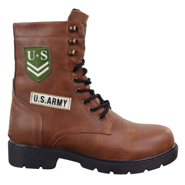 Mens U.S. Army Style Ankle Boots