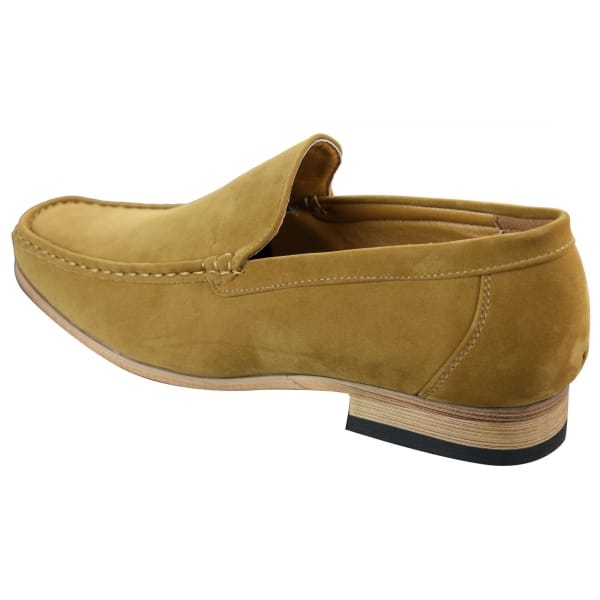 Patron 5588 Mens Smart Casual Slip On Square Suede Shoes Italian