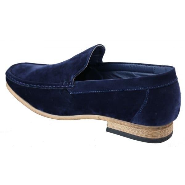 Patron 5588 Mens Smart Casual Slip On Square Suede Shoes Italian