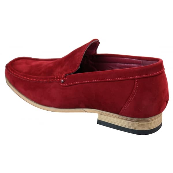 Patron 5588 Mens Smart Casual Slip On Square Suede Shoes Italian