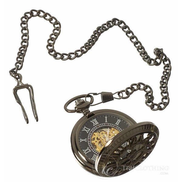 Vintage Peaky Blinders Mechanical Pocket Watch-Black