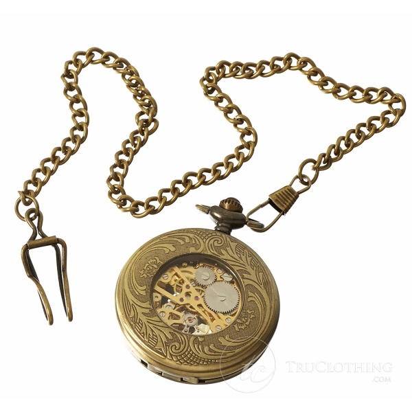 Vintage Peaky Blinders Mechanical Pocket Watch-Gold