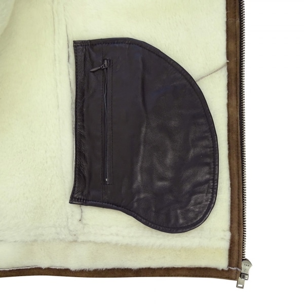 Men's Tan-Brown Shearling Sheepskin Jacket