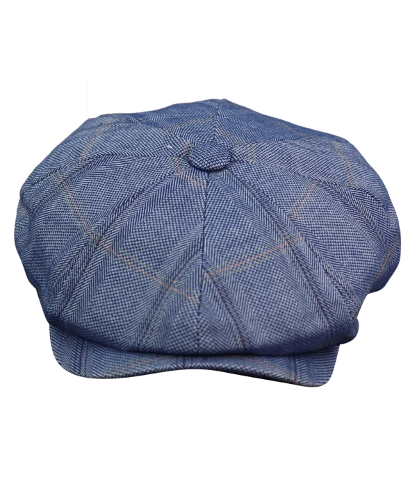 Men's 8 Panel Peaky BlindersTweed Flat Cap - Cavani Connall