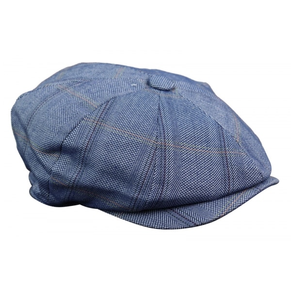 Men's 8 Panel Peaky BlindersTweed Flat Cap - Cavani Connall