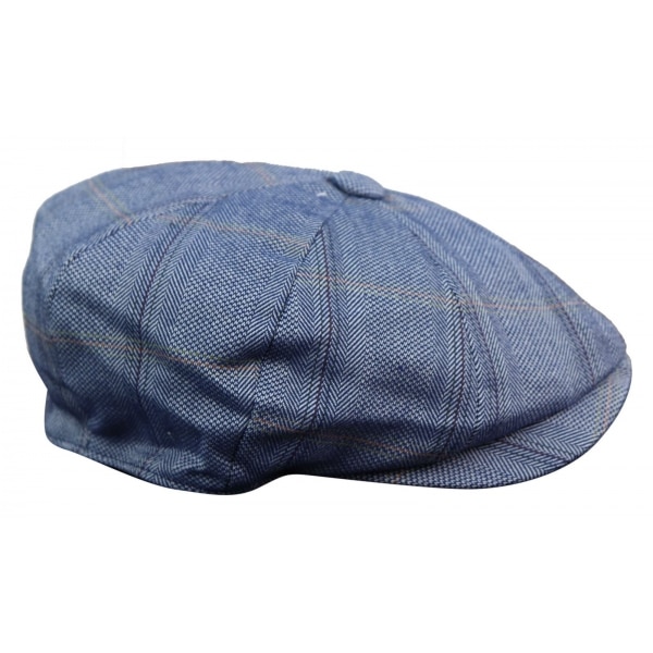 Men's 8 Panel Peaky BlindersTweed Flat Cap - Cavani Connall