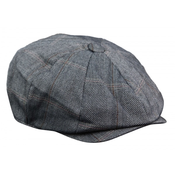 Men's 8 Panel Peaky BlindersTweed Flat Cap - Cavani Connall