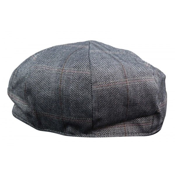 Men's 8 Panel Peaky BlindersTweed Flat Cap - Cavani Connall