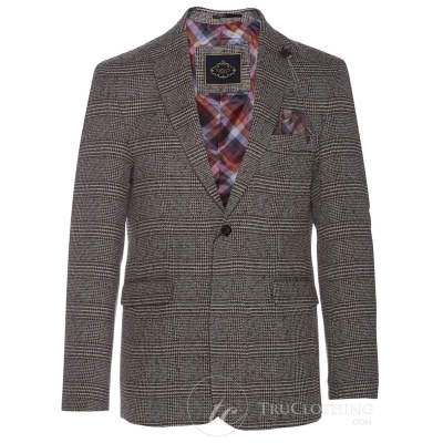 Cavani Dominic - Mens Brown Smart Vintage Blazer