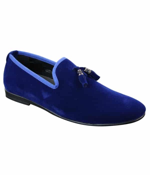 Elong dd0019 - Mens Velvet Slip On Suede Tassle Driving Shoes Loafers Smart Casual Wine Navy