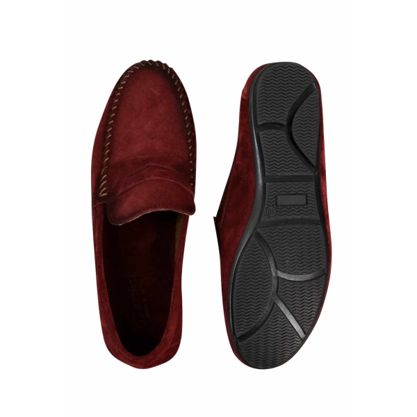 Mens Real Suede Washed Designer Slip On Loafers Moccasins Smart Casual Shoes