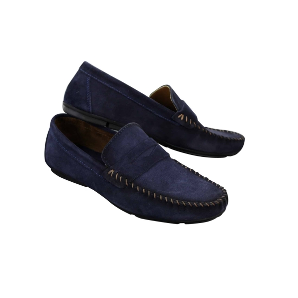 Mens Real Suede Washed Designer Slip On Loafers Moccasins Smart Casual Shoes