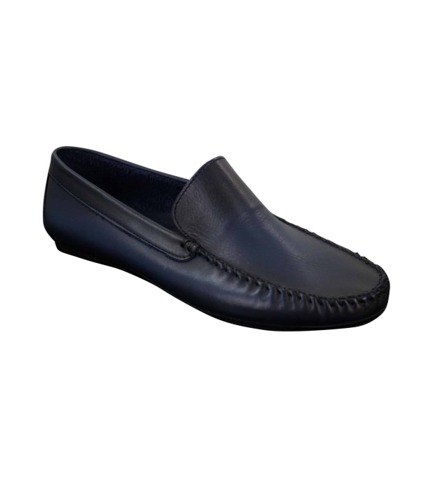 Mens Real Leather Designer Slip On Loafers Smart Casual Shoes Vintage Retro