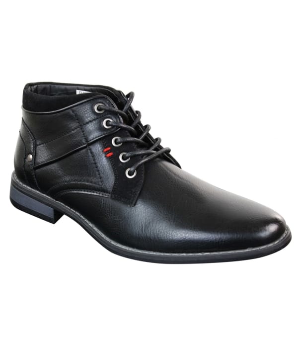 EL0603 - Mens Short Ankle Leather Military Boots