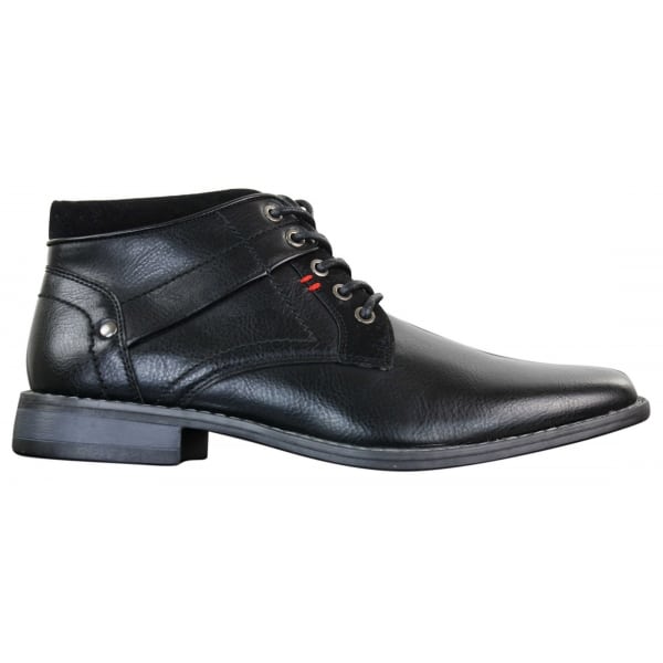 EL0603 - Mens Short Ankle Leather Military Boots