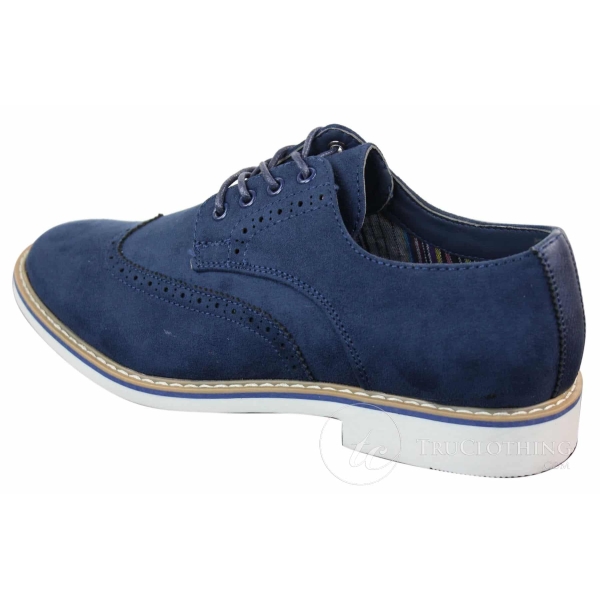 Elong EL0635 - Mens Smart Casual Suede Nubuck Leather Brogues