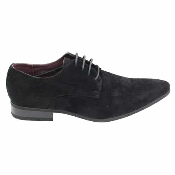 Mens Laced Smart Casual Suede Shoes Red Green Black Grey Italian