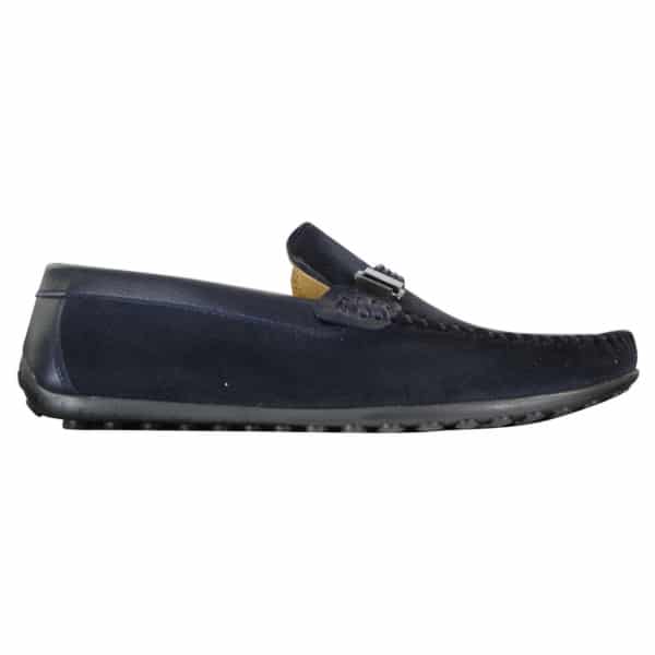 Galax ZD71 - Mens Slip On Suede PU Leather Driving Shoes Buckle Moccasin Casual