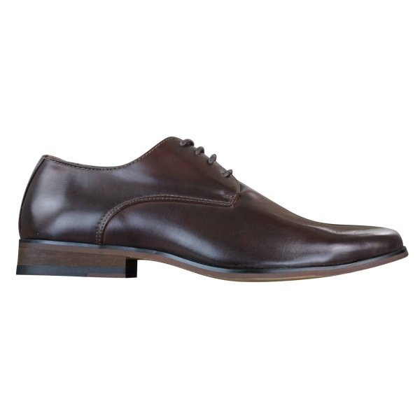 Galax GH3063 - Mens Laced Brown Classic Retro Vintage Leather Shoes