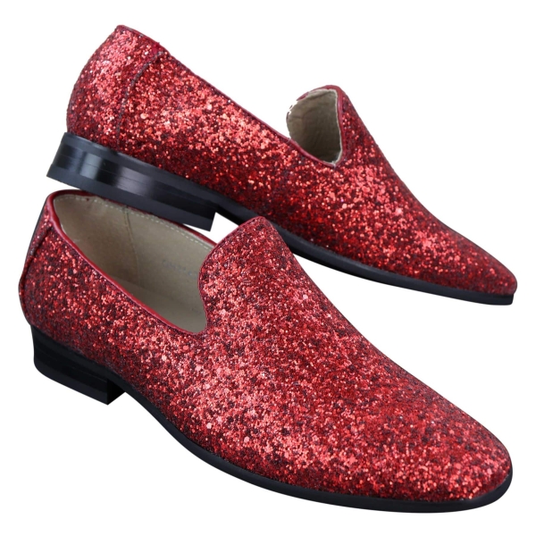 Mens Shiny Glitter Party Shoes