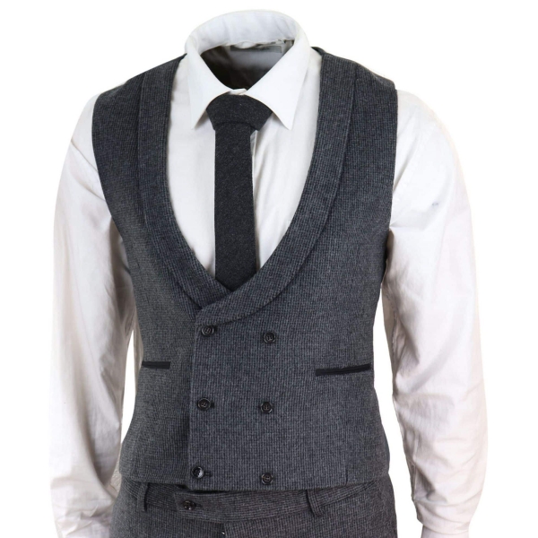 Grey Tweed 3 Piece Suit