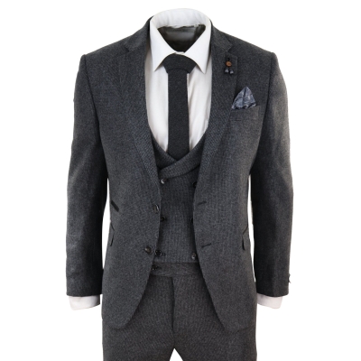 Grey Tweed 3 Piece Suit