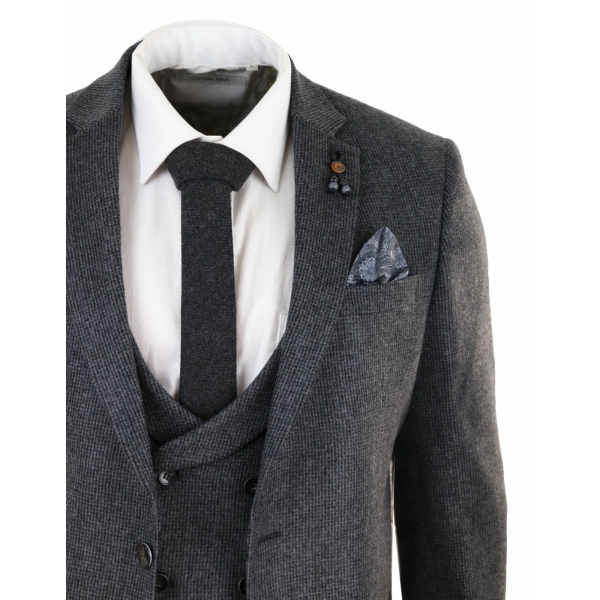 Grey Tweed 3 Piece Suit