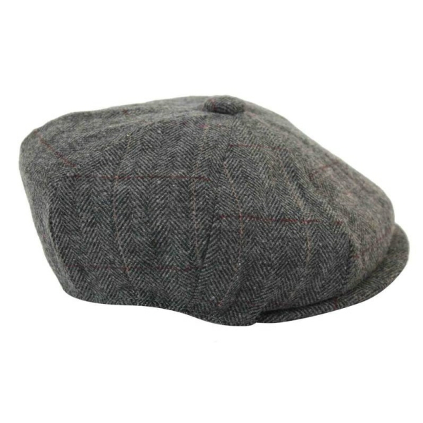 Mens Vintage Tweed Peaky Blinders Hat