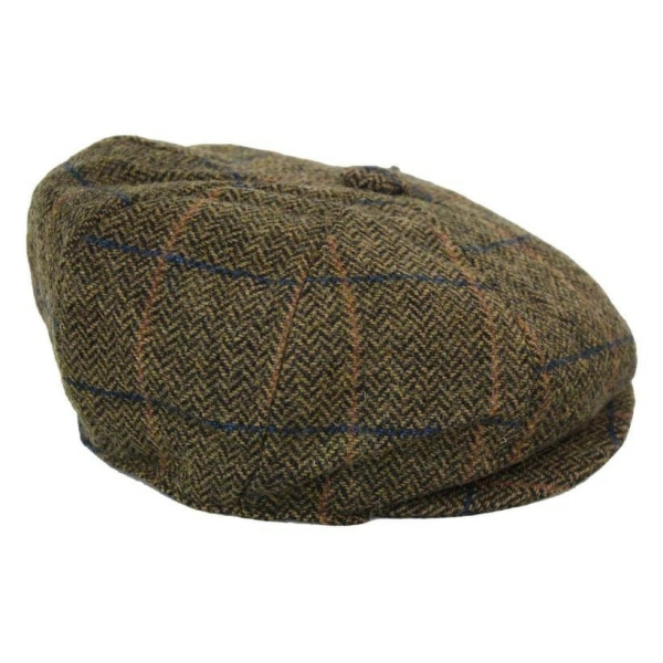 Mens Vintage Tweed Peaky Blinders Hat