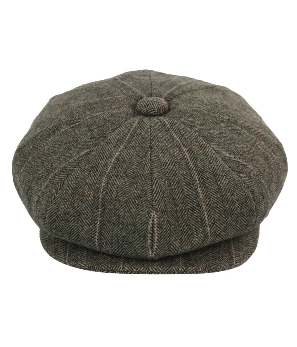 Mens Tweed Check Peaky Blinders Cap