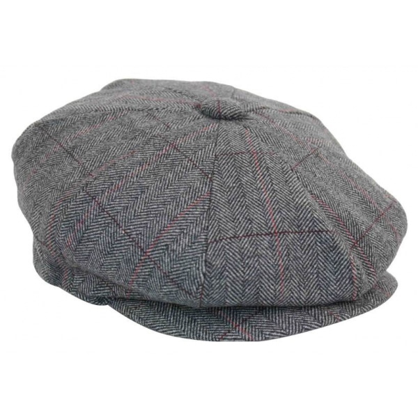 Mens Tweed Check Peaky Blinders Cap