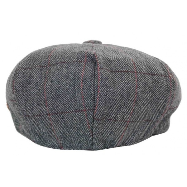 Mens Tweed Check Peaky Blinders Cap