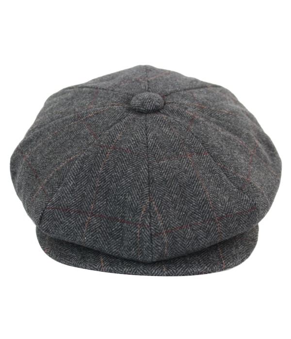 Mens Tweed Check Peaky Blinders Cap