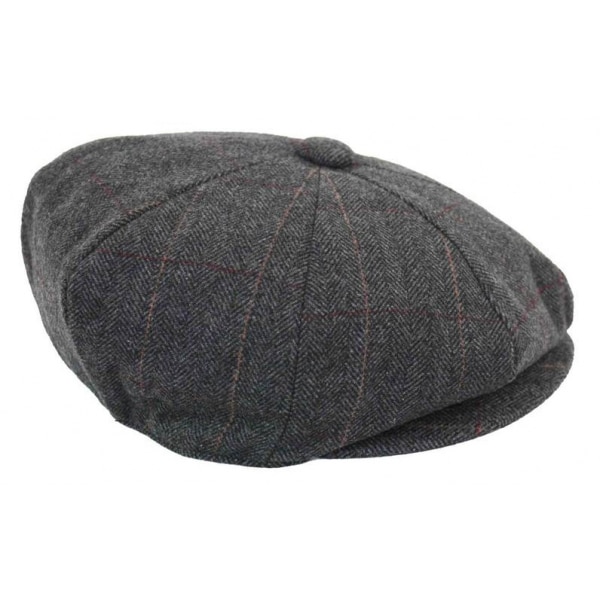 Mens Tweed Check Peaky Blinders Cap