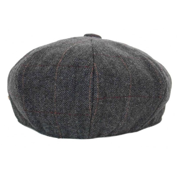 Mens Tweed Check Peaky Blinders Cap