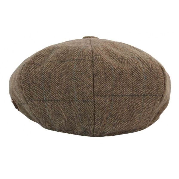 Mens Tweed Check Peaky Blinders Cap